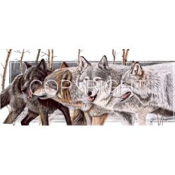 Morning Run Wolf Car Mats