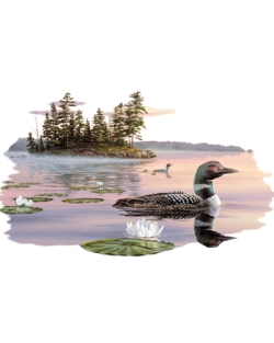 Loon at Sunset Car Mats