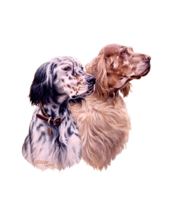 Kerry and Belle - English Setters Car Mats