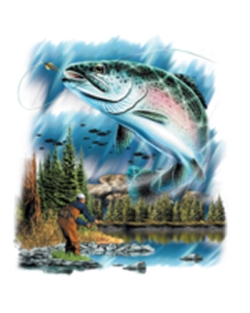Rainbow Trout Scene Car Mats
