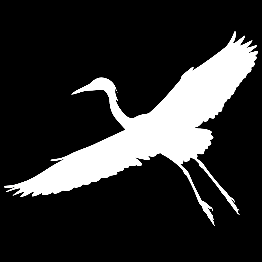Heron in Flight Wall Decal