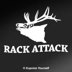 Rack Attack Elk Decal