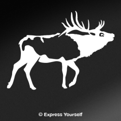 Bull Bugle Elk Decal