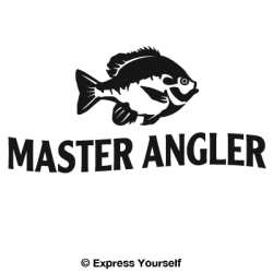 Master Angler Sunfish Decal