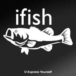 ifish Bass Decal