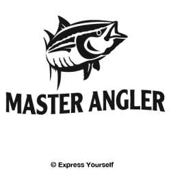 Master Angler Tuna Decal