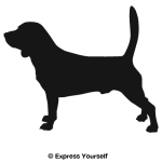 Standing Beagle Decal