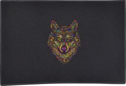 Multicolor Wolf Door Mat