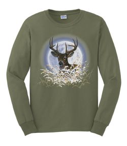 Deer Moon Long Sleeve T-Shirt