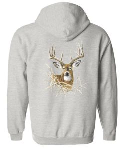 Buck Zip Up Hooded Sweatshirt
