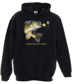 Largemouth Bass Combo Pullover Hooded Sweatshirt
