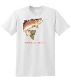 Rainbow Trout Combo White Tshirt