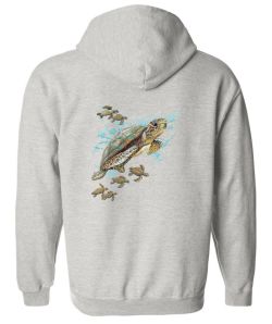 Sea Turtles Zip Up Hooded Sweatshirt
