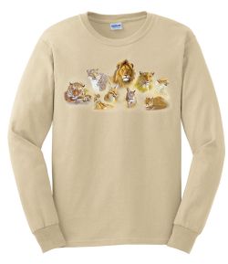 Cats of the World Big Cats Long Sleeve T-Shirt