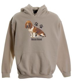 Basset Hound Pullover Hooded Sweatshirt