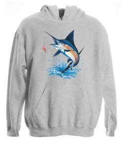 Blue Marlin Pullover Hooded Sweatshirt