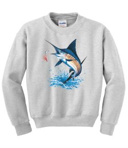 Blue Marlin Crew Neck Sweatshirt