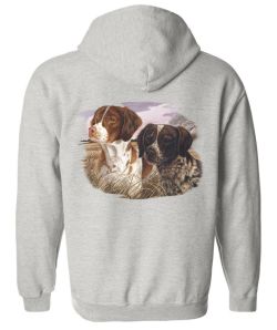 Early Morning Hunt German Shorthair Zip Up Hooded Sweatshirt