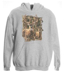 In His Domain Whitetail Deer Pullover Hooded Sweatshirt