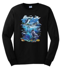 Dolphin Frenzy Long Sleeve T-Shirt