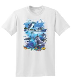 Dolphin Frenzy 50/50 Tee