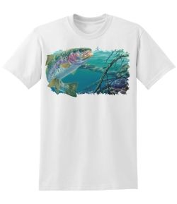 Swim Meet Rainbow Trout 50/50 Tee