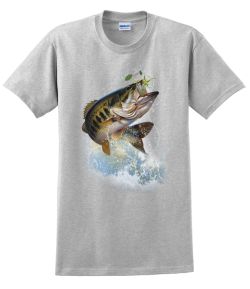 Fish and Hook Largemouth Bass T-Shirt