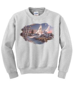 Crescendo Snow Owl Crew Neck Sweatshirt