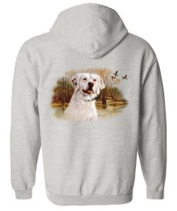 King - English Setter Zip Up Hooded Sweatshirt