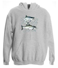 Salmon Pullover Hooded Sweatshirt