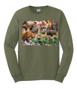 Forest Friends North American Wildlife Long Sleeve T-Shirt