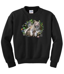 White Tiger Family Crew Neck Sweatshirt