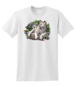 White Tiger Family 50/50 Tee