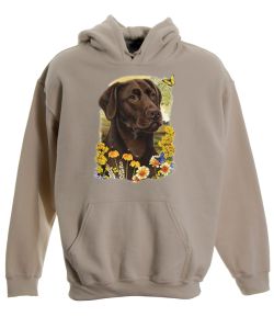 Chocolate Lab Pullover Hooded Sweatshirt