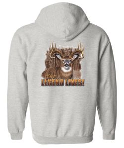 Legend Lives Whitetail Zip Up Hooded Sweatshirt