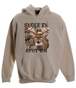 Smoke 'Em Whitetail Pullover Hooded Sweatshirt