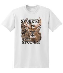 Smoke 'Em Whitetail 50/50 Tee