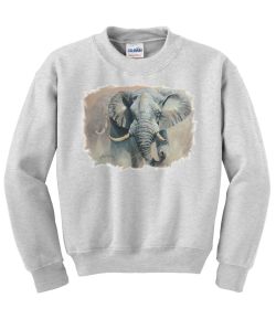 Elephant Crew Neck Sweatshirt