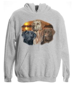 Sunset Labrador Retrievers Pullover Hooded Sweatshirt