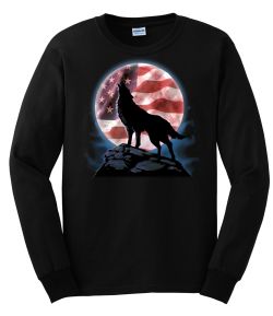 American Howl Wolf Long Sleeve T-Shirt