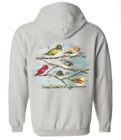 Beautiful Thing Birds Zip Up Hooded Sweatshirt