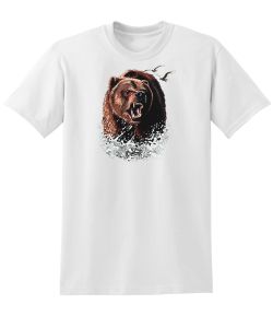 Growling Grizzly in Water 50/50 Tee