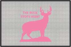 The Buck Stops Here Deer Silhouette Door Mats