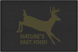 Nature's Fast Food 2 Whitetail Deer Silhouette Door Mats