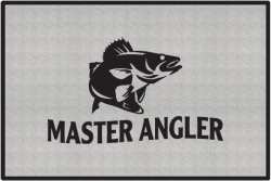 Master Angler Walleye Silhouette Door Mats