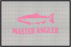 Master Angler Salmon Silhouette Door Mats