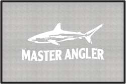 Master Angler Reef Shark Silhouette Door Mats