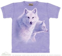 Graceful White Wolves Kids T-Shirt
