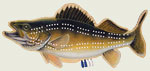 Walleye Cribbage Board