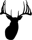 Whitetail Deer Head Decal
